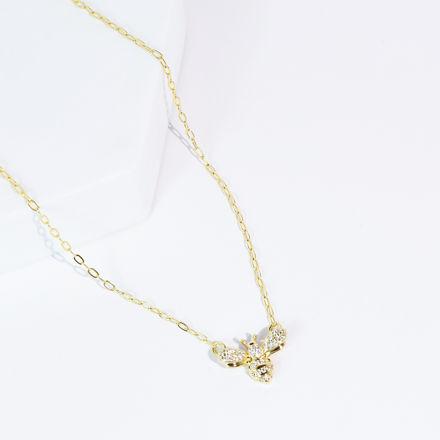 Bee Dazzled Gold Necklace