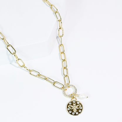 Bee Divine Gold Necklace
