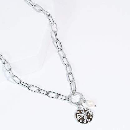 Bee Divine Silver Necklace
