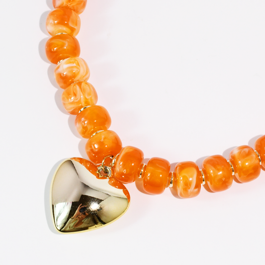 Beloved Orange Necklace