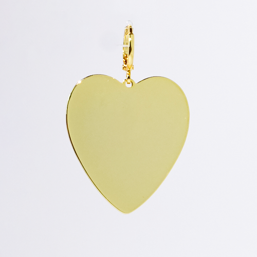 Big Gold Heart Charm
