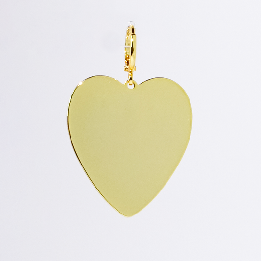 Big Gold Heart Charm