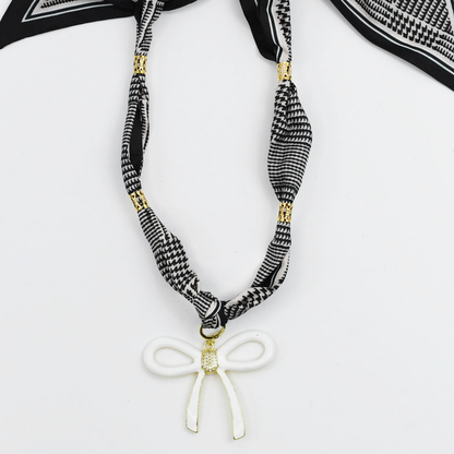 Scarfed and Chic Pendant Necklace