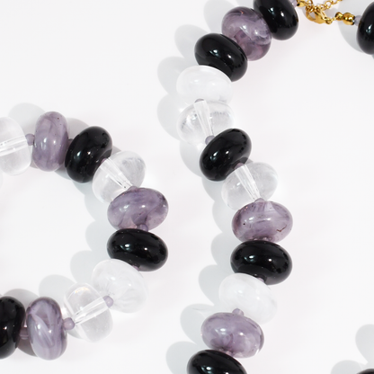 Black/Grey Sugar Bead Set