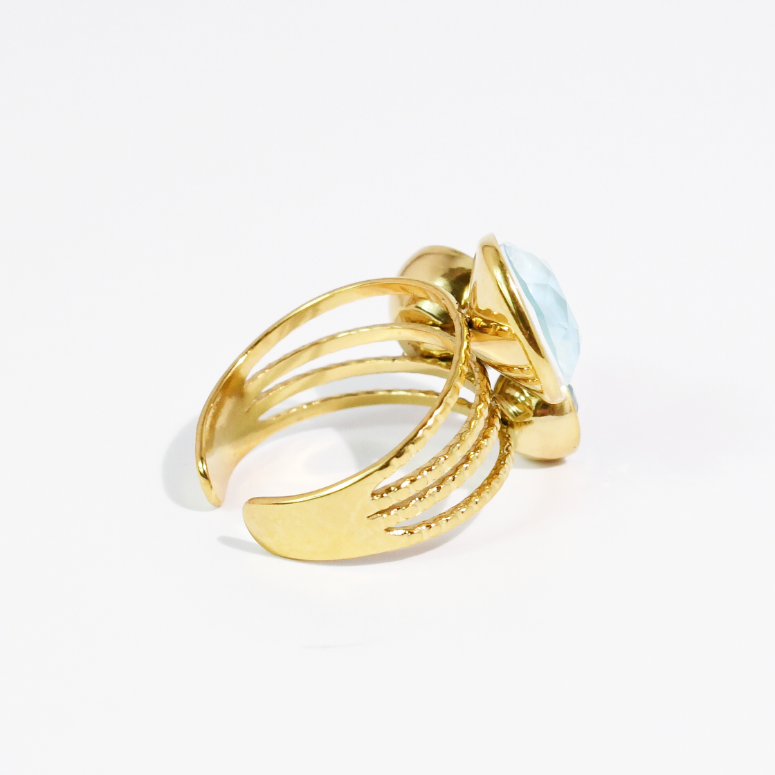 Blue Pop Crystal Ring Waterproof