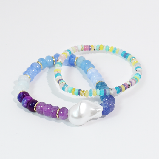 Blue Skies Bracelet Stack