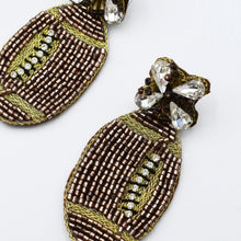 Load image into Gallery viewer, Brown Football Earrings S31
