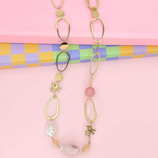 Golden Coral Necklace