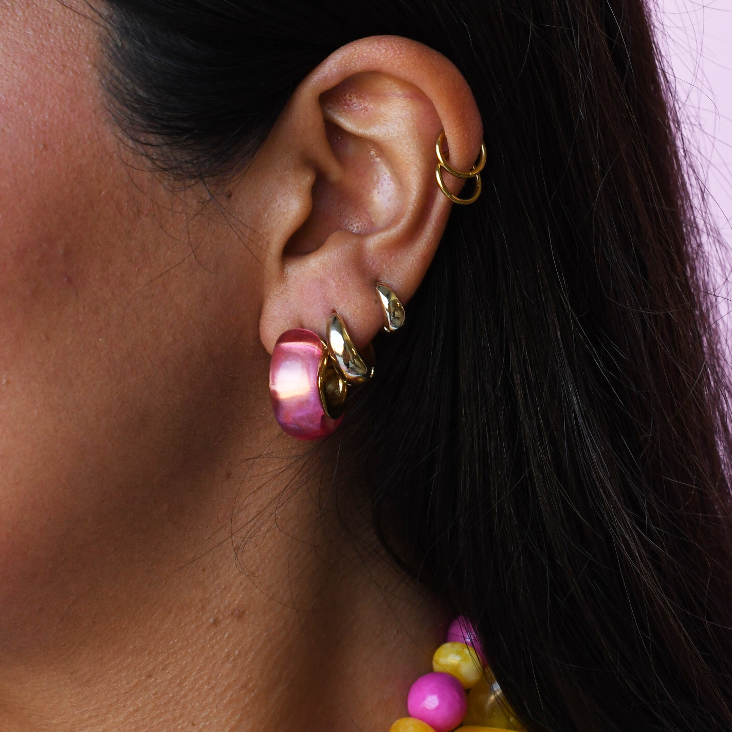 Candy Pink Hoop