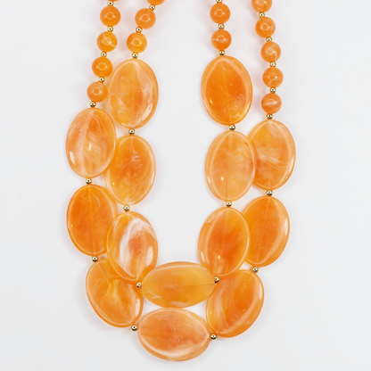 Colorful charms gold necklace featuring gemstone details, layered jewelry design, trendy accessory for women’s jewelry collections, boutique wholesale fashion necklace that is hypoallergenic, tarnish free, and waterproof jewelry with a cute aesthetic statement style