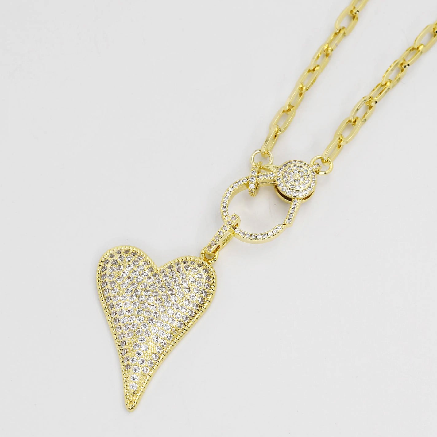 Gold Clip Heart