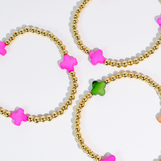 colorful gemstone jewelry, beaded fashion bracelet, gold or silver tone accessory, handcrafted beaded piece, trendy boho chic jewelry, vibrant statement wristwear, artisan handmade design, everyday stackable accessory, fashion jewelry for women, premium jewelry gift idea, boutique style wristwear, elevated modern jewelry