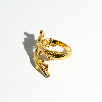 hypoallergenic ring, waterproof ring, tarnish free jewelry, boutique wholesale jewelry, dainty gold ring, gemstone statement ring, sparkly cubic zirconia ring, high quality jewelry gifts, elegant gold plated ring, trendy fashion ring, pastel gemstone ring,coastal gold ring