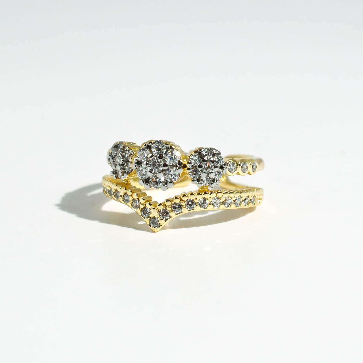 hypoallergenic ring, waterproof ring, tarnish free jewelry, boutique wholesale jewelry, dainty gold ring, gemstone statement ring, sparkly cubic zirconia ring, high quality jewelry gifts, elegant gold plated ring, trendy fashion ring, pastel gemstone ring