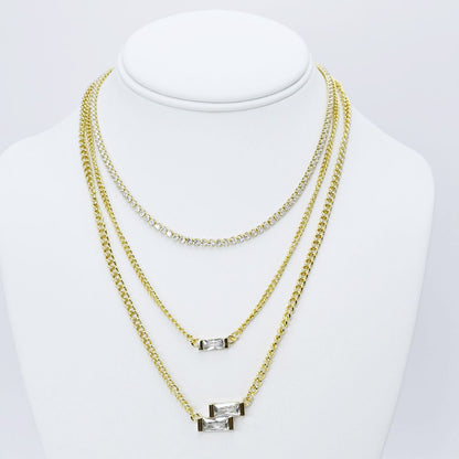 dainty gold necklace, layered design, boutique wholesale, womens accessories, statement piece, trendy style, waterproof, hypoallergenic, tarnish free