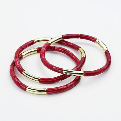 colorful gemstone jewelry, beaded fashion bracelet, gold or silver tone accessory, handcrafted beaded piece, trendy boho chic jewelry, vibrant statement wristwear, artisan handmade design, everyday stackable accessory, fashion jewelry for women, premium jewelry gift idea, boutique style wristwear, elevated modern jewelry