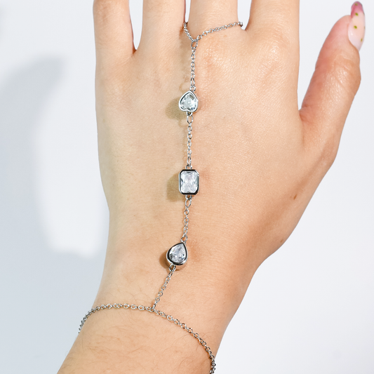 hypoallergenic ring, waterproof ring, tarnish free jewelry, boutique wholesale jewelry, dainty gold ring, gemstone statement ring, sparkly cubic zirconia ring, high quality jewelry gifts, elegant gold plated ring, trendy fashion ring, pastel gemstone ring,silver hand chain