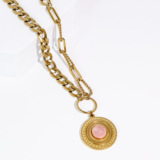 Desert Glow Coral Necklace