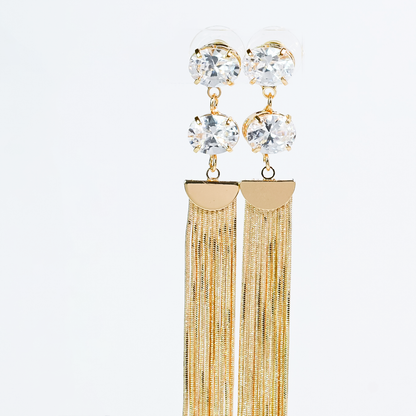 Diamond Fringe Earrings