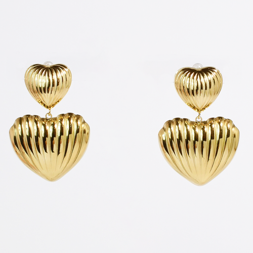 Double Heart Earring