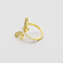 Load image into Gallery viewer, Dragonfly Gold Ring P11
