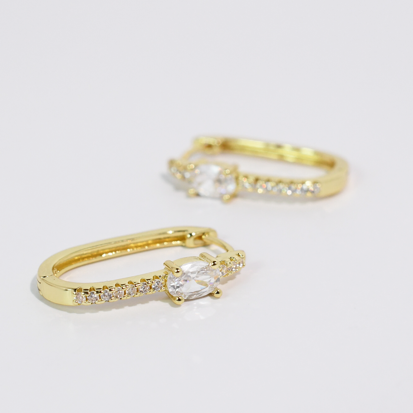 Drop Of Luxury Gold Huggie