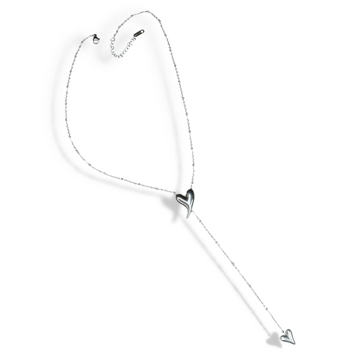 Two of a Kind Silver Necklace