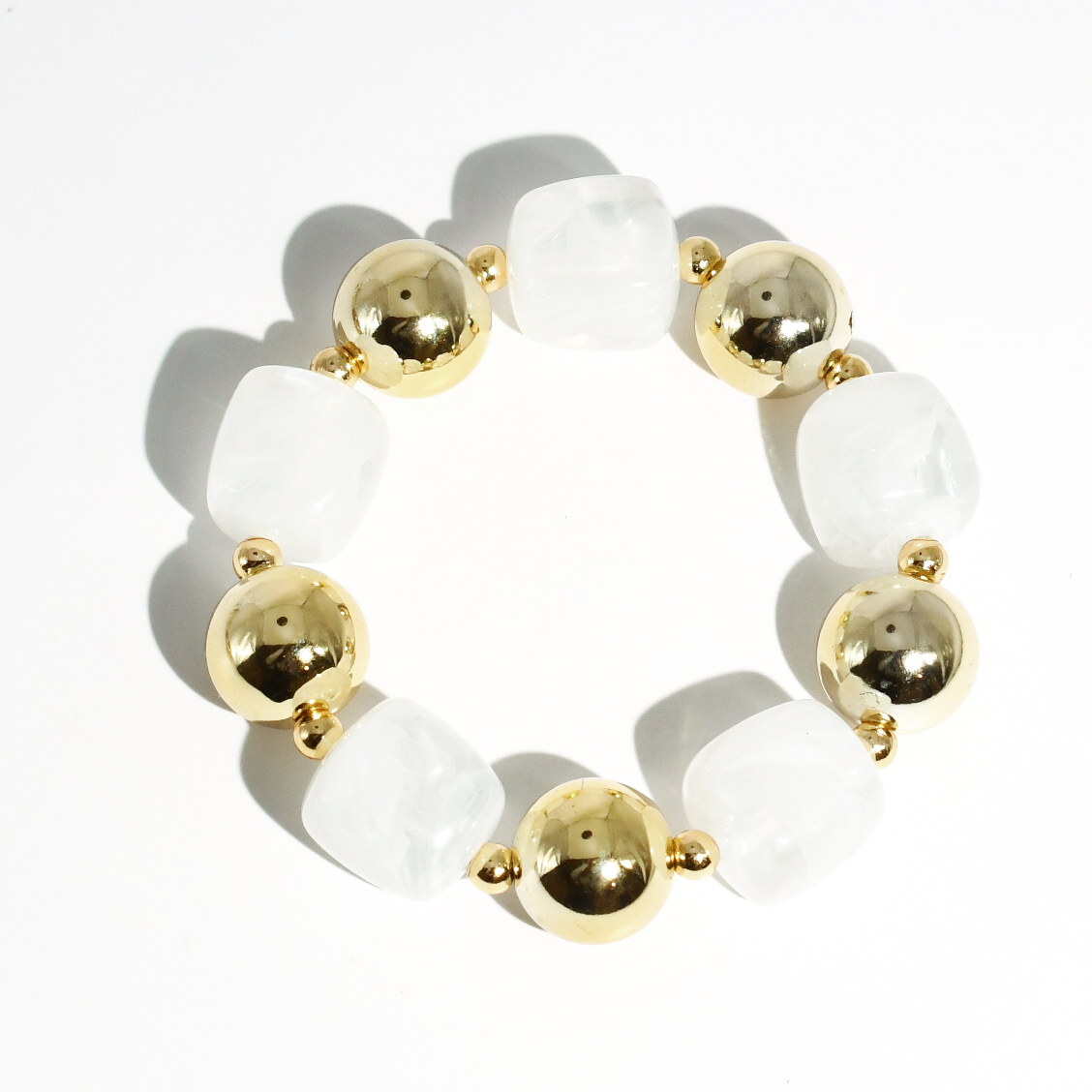 colorful gemstone jewelry, beaded fashion bracelet, gold or silver tone accessory, handcrafted beaded piece, trendy boho chic jewelry, vibrant statement wristwear, artisan handmade design, everyday stackable accessory, fashion jewelry for women, premium jewelry gift idea, boutique style wristwear, elevated modern jewelry