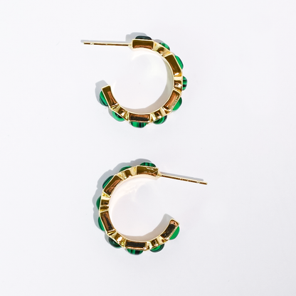 Emerald Luxe Hoop