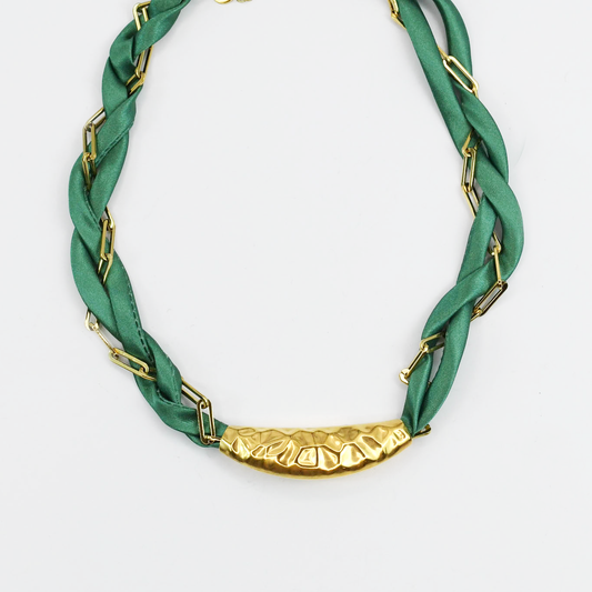 Colorful charms gold necklace featuring gemstone details, layered jewelry design, trendy accessory for women’s jewelry collections, boutique wholesale fashion necklace that is hypoallergenic, tarnish free, and waterproof jewelry with a cute aesthetic statement style