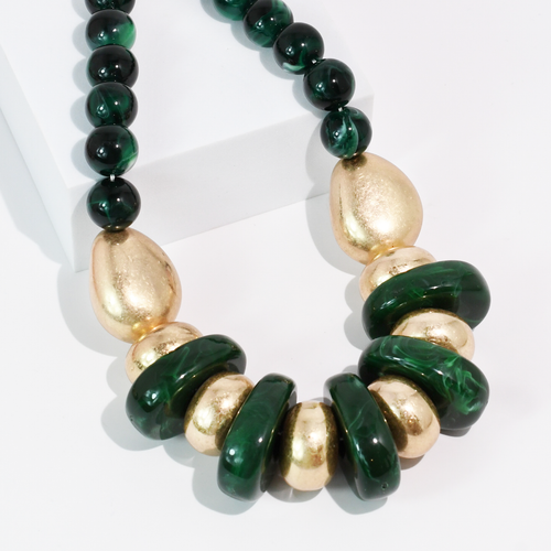 Emerald & Gold Necklace