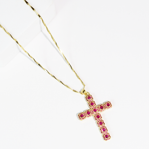 Faith In Pink Necklace