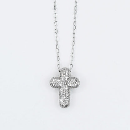 Faithful Glow Silver Necklace