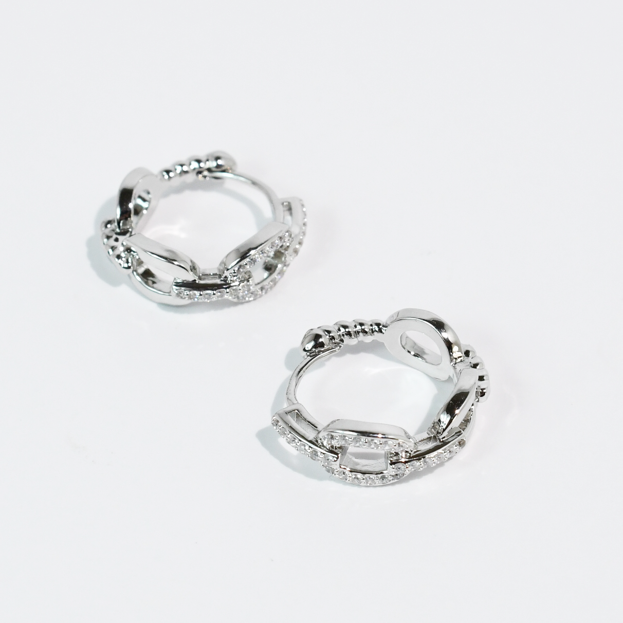 Glitz Huggies Silver