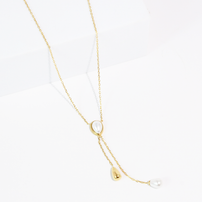 Waterproof Golden Drop Necklace