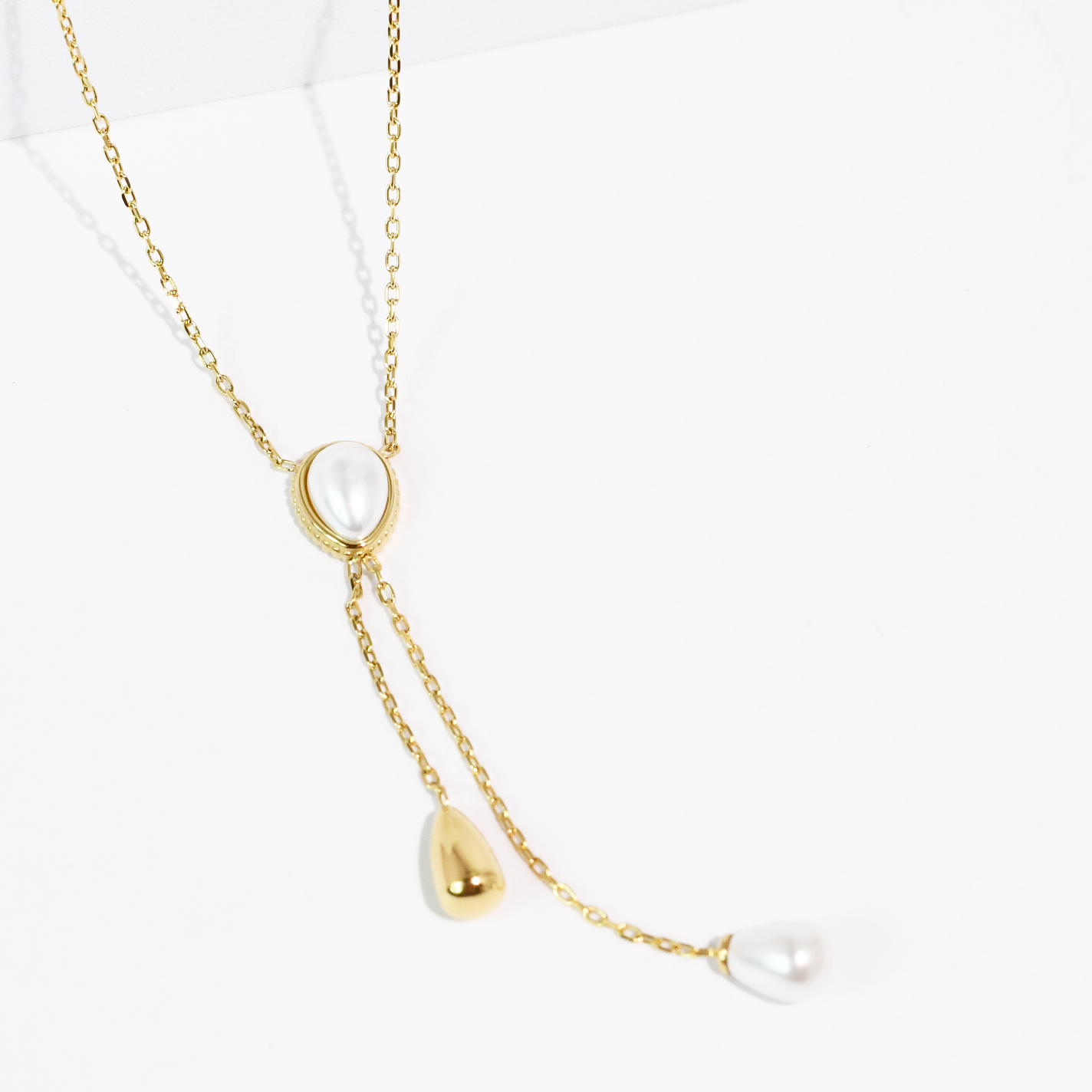 Waterproof Golden Drop Necklace