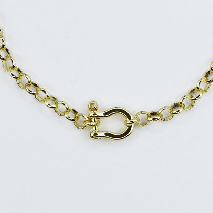 Golden Link Clasp Necklace