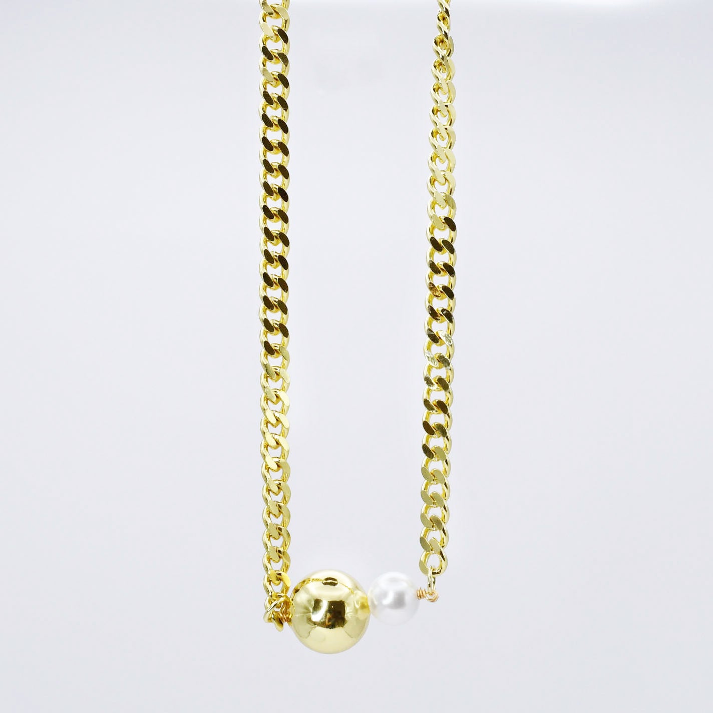 Golden Pearl Necklace