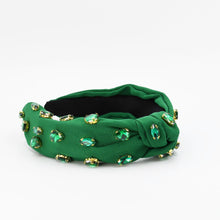 Load image into Gallery viewer, Green Jeweled Headband
