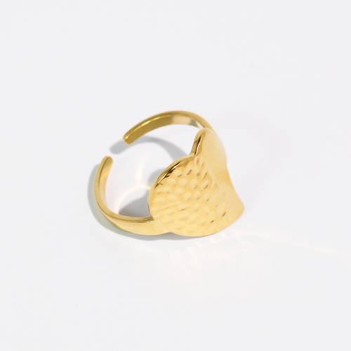 Hammered Heart Ring
