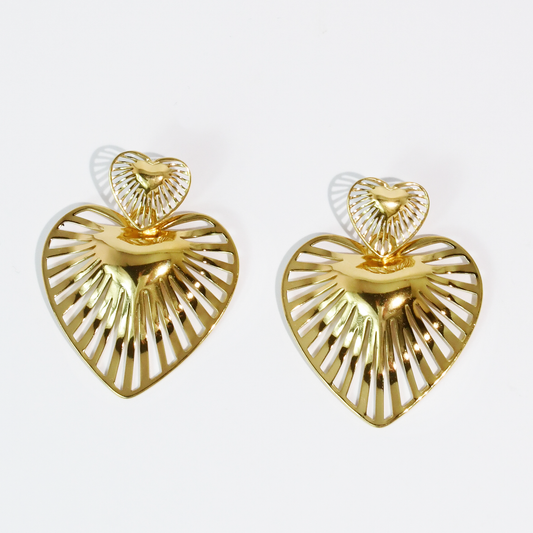 Heart Of Gold Earring