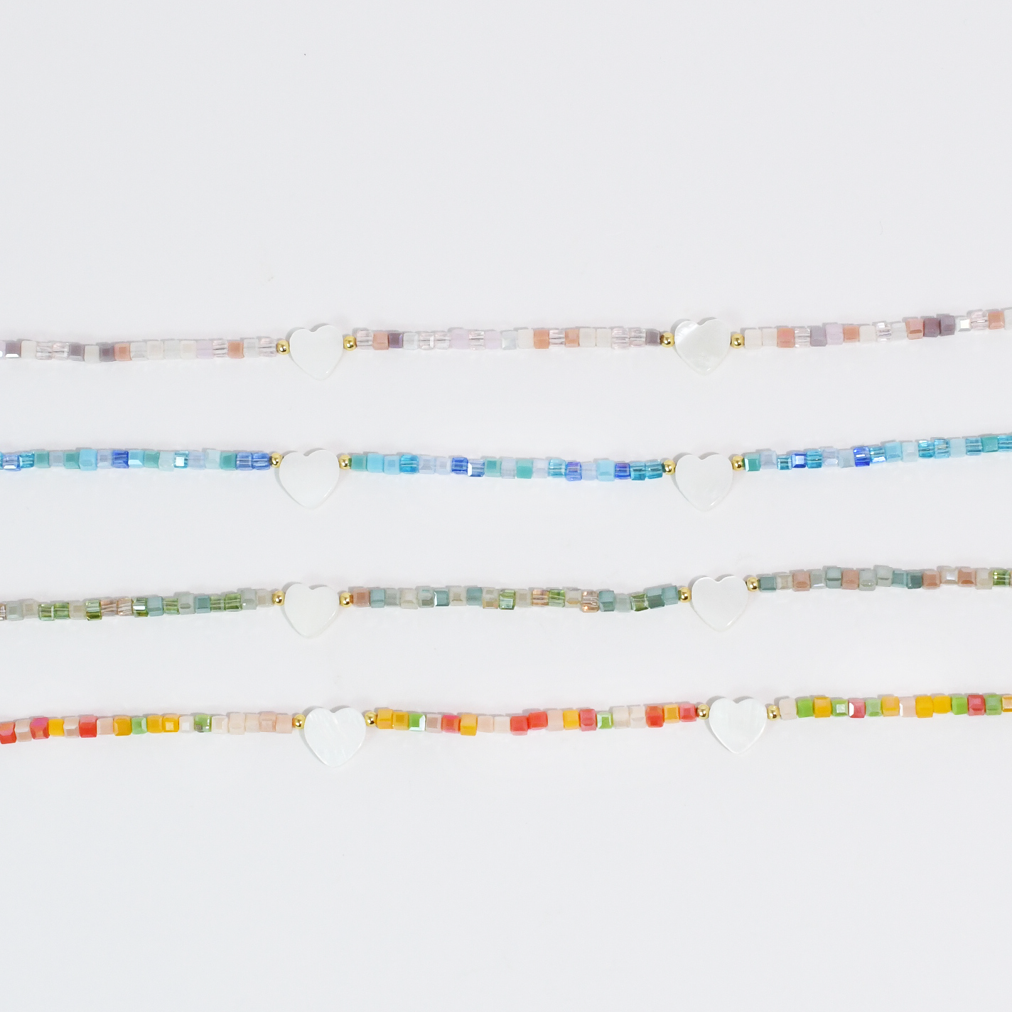 Heart Parade Beaded Necklace