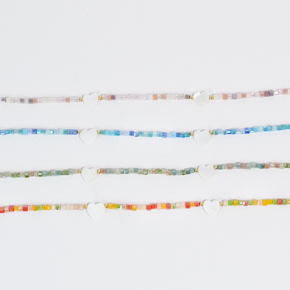 Heart Parade Beaded Necklace