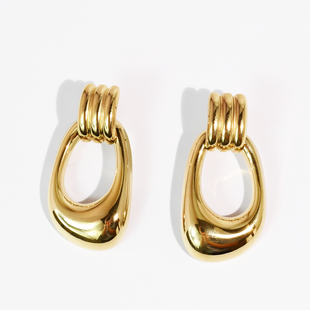Heiress Earrings Gold Waterproof