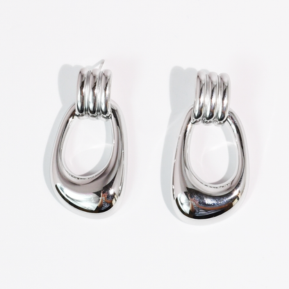Heiress Earrings Silver Waterproof