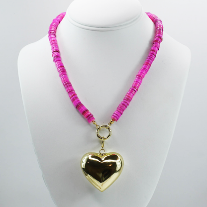 Colorful charms gold necklace featuring gemstone details, layered jewelry design, trendy accessory for women’s jewelry collections, boutique wholesale fashion necklace that is hypoallergenic, tarnish free, and waterproof jewelry with a cute aesthetic statement style
