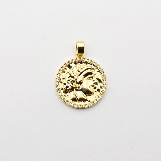 Greek Coin Charm