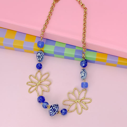 Blue Bloom Necklace