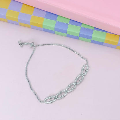 Sparkle Link Silver Bracelet