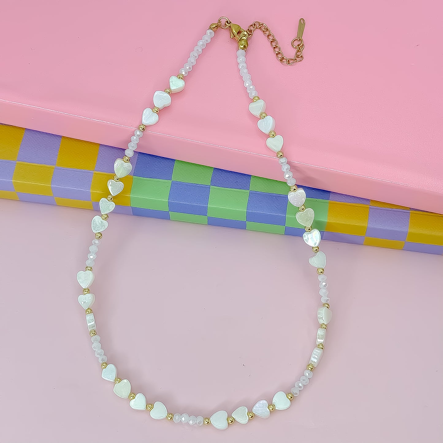 Candy Hearts Strand Necklace